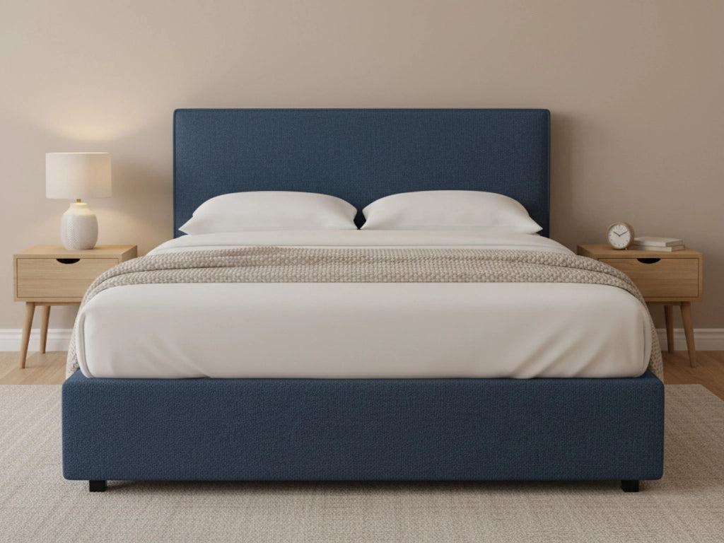 Carlisle, Letto Piazza e Mezza Sfoderabile Made in Italy, blu