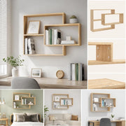 Wall Shelves Sonoma Oak 104x20x58.5 Cm Wood-based Material
