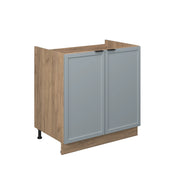 Vicco Mobile lavello cucina Blu-grigio chiaro 80 cm senza piano di lavoro