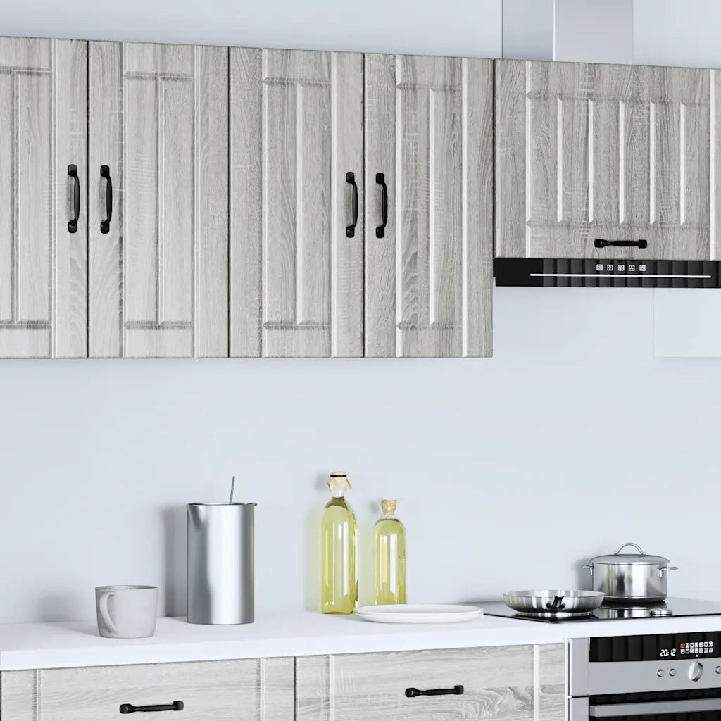 vidaXL Pensile da Cucina Lucca Grigio Sonoma in Legno Multistrato