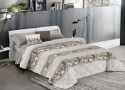 Trapunta Invernale Linea Pensieri Delicati Disegno Gnomi Colore Beige - Singolo - Beige