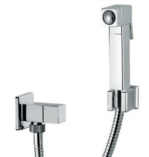 Kit per wc in ottone con rubinetto apertura/chiusura , flessibile 120 cm