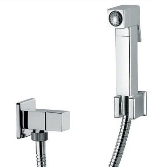 Kit per wc in ottone con rubinetto apertura/chiusura , flessibile 120 cm