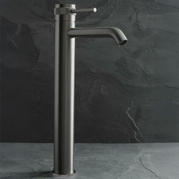 Rubinetto Da Lavabo Rea Lungo Grip Gun Grey High