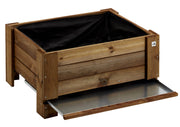 Giardiniera per Fiori e Piante a Terra 81x64xh40 cm in Legno FSC Castagno