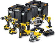 Set di 6 Strumenti agli Ioni di Litio, da 18 V, XR (3 x 4,0 Ah) + Valigetta Tstak, Codice dell’Articolo: DCK699M3T