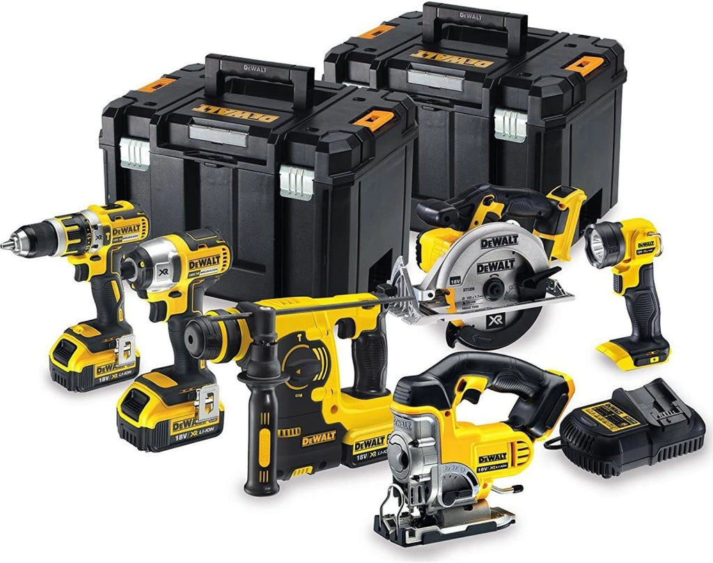 Set di 6 Strumenti agli Ioni di Litio, da 18 V, XR (3 x 4,0 Ah) + Valigetta Tstak, Codice dell’Articolo: DCK699M3T