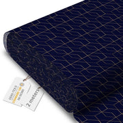 Tela Acquaparante per Mobili - Materiale per metro 160 cm largo - Tela Acquaparante 220 g/m2 600D - Tela per Ombrelli Acquaparante per metro con Disegno Oro Lussuoso 2M