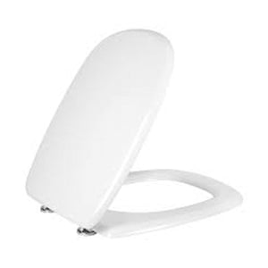 Sedile wc Fleo con cerniere in metallo regolabili