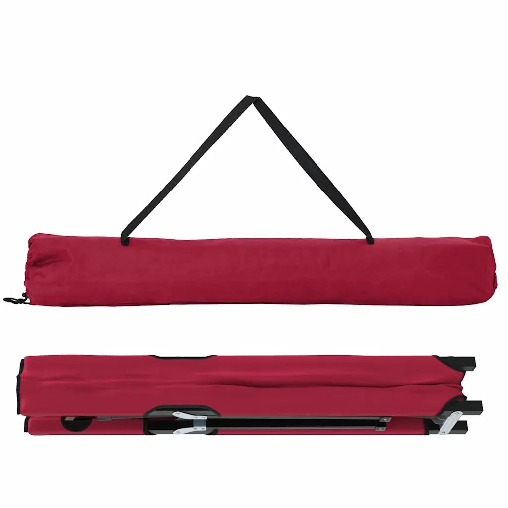 Letto da campeggio pieghevole 2 pz Rosso 206 x 76 x 74 cm CFW4256740