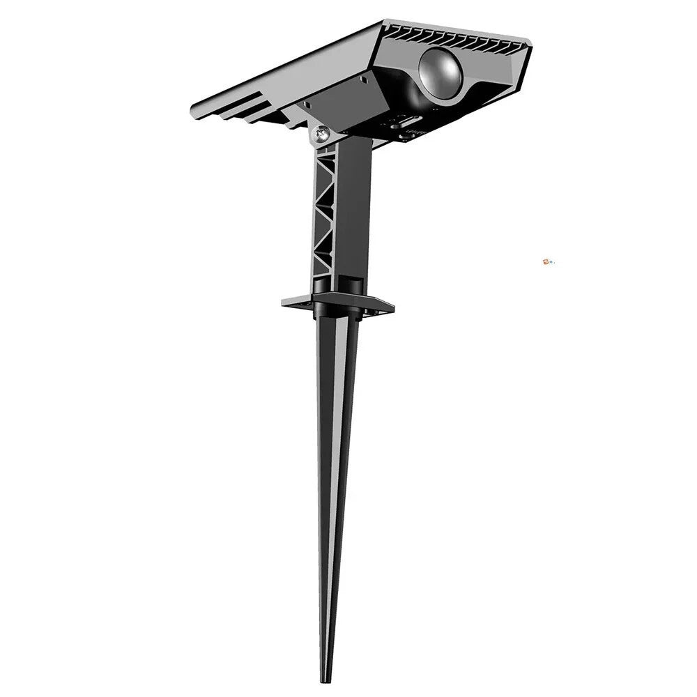 Trade Shop - Faretto Solare Led Da Giardino A Picchetto Da Terra Ip65 Luce Calda 3000k Rgb Sw1121 - -bianco Caldo      -
