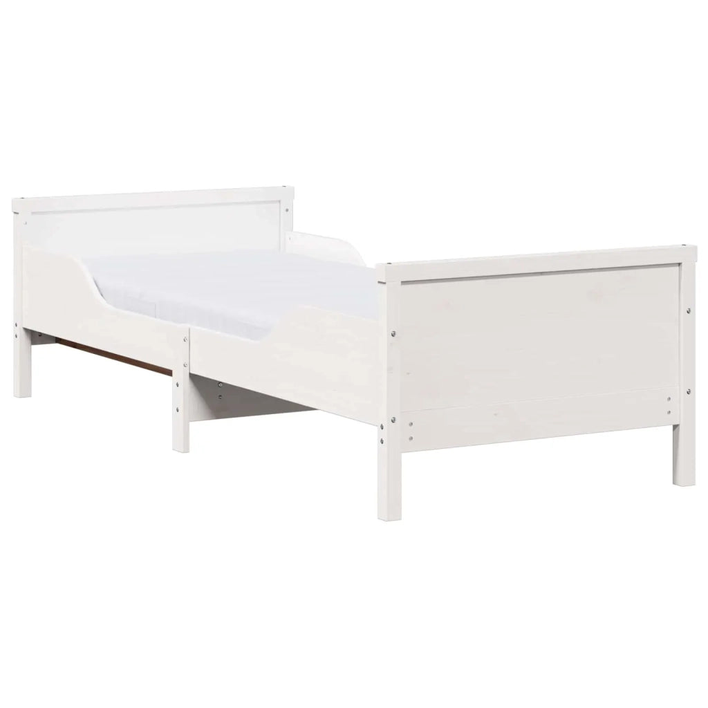 Struttura del letto Bianco 80 x 200 cm Pino massello