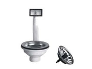 PILETTA MOPLEN CON TAPPO SCATTINO BASKET E TROPPO PIENO  11/2 per lavelli inox e sintetici