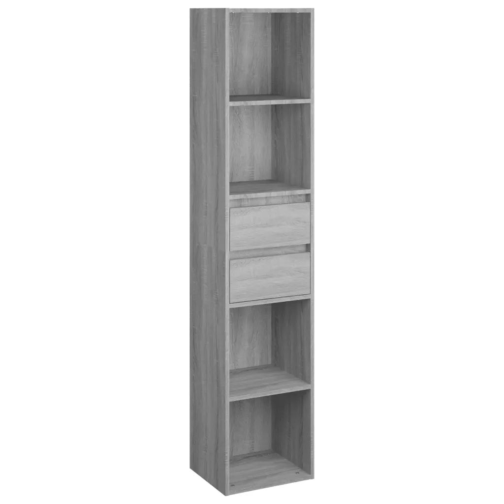 Libreria Grigio Sonoma 36x30x171 cm in Legno Multistrato 815535
