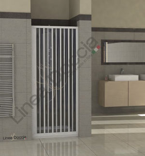 Box doccia Amalfi in PVC - 1 lato, apertura laterale a soffietto - Misura: 140 x h185
