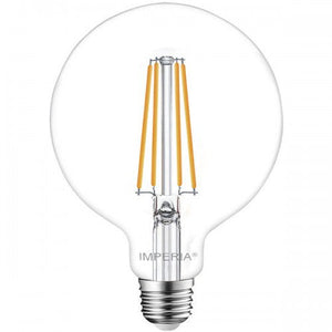 IMPERIA 6012130 Lampada LED E27 Maxisfera Filament Luce Calda
