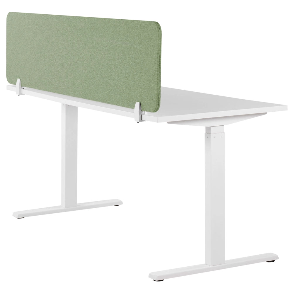 Pannello Divisorio Fonoassorbente per scrivania in PET verde 160 x 40 cm tavolo ufficio