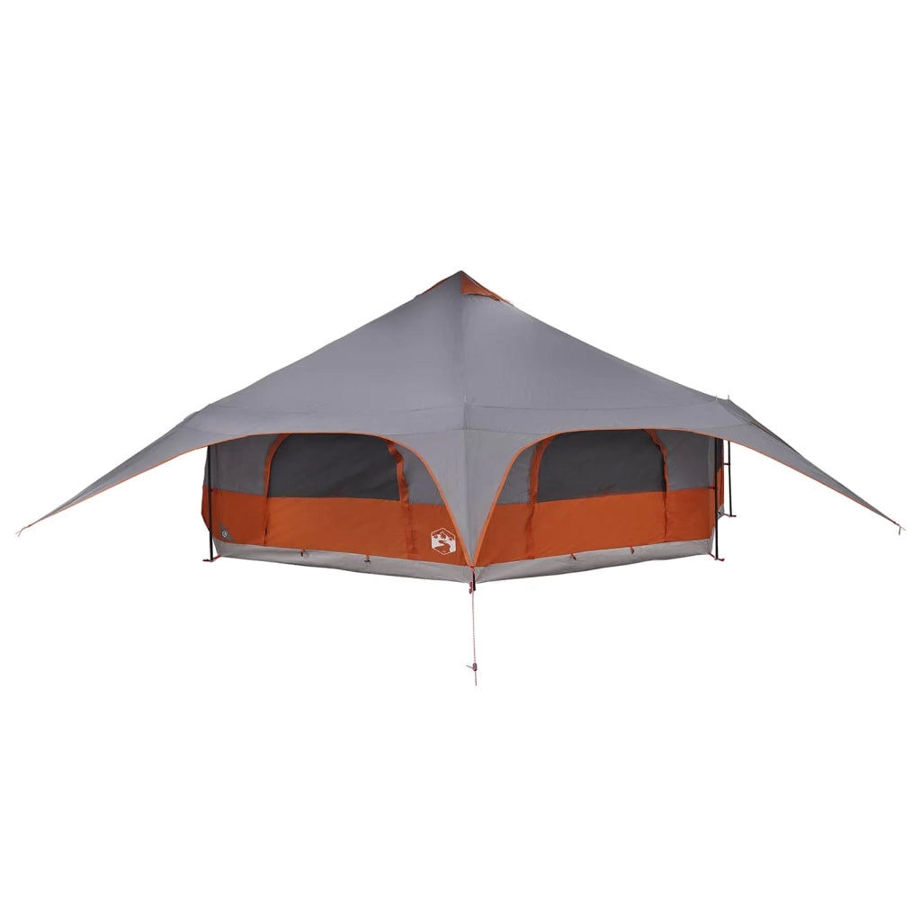 Tenda Familiare Grigio e arancione 18 Persone