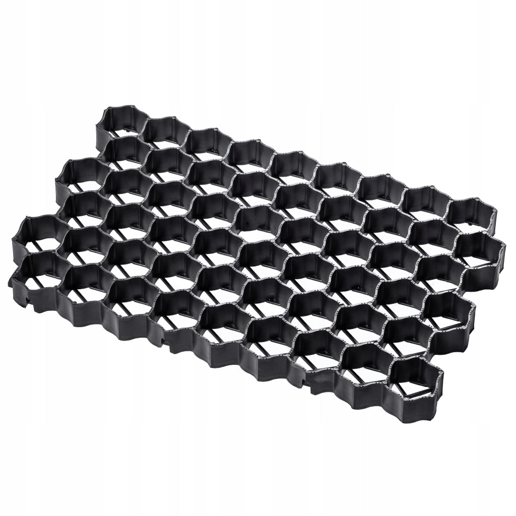 Griglia per prato KADAX Geogrid 60x40x4 cm 10 pezzi Giardino 590 Ton/M2