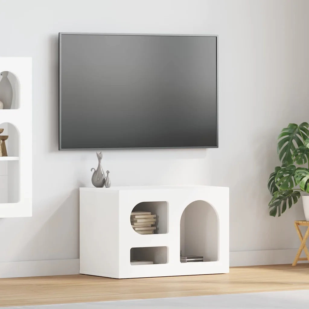 Mobile TV Bianco 60 x 35 x 40 cm Legno multistrato