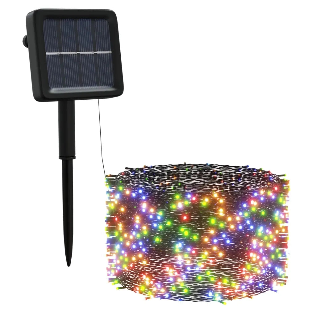 Luci Solari Fatate 5 pz 5x200 LED Bianco Freddo Interni Esterni CFW7554840