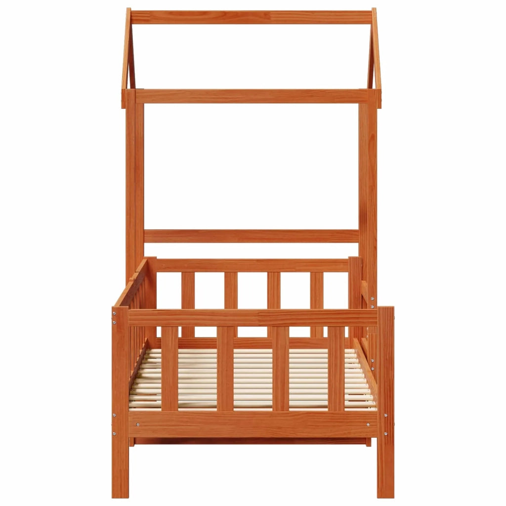 Set di Letto per il Giorno 2 pcs Marrone cerato Pino massello 3422768