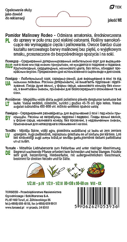 Pomodoro di campo (nano molle) Lampone Rodeo 0,2g