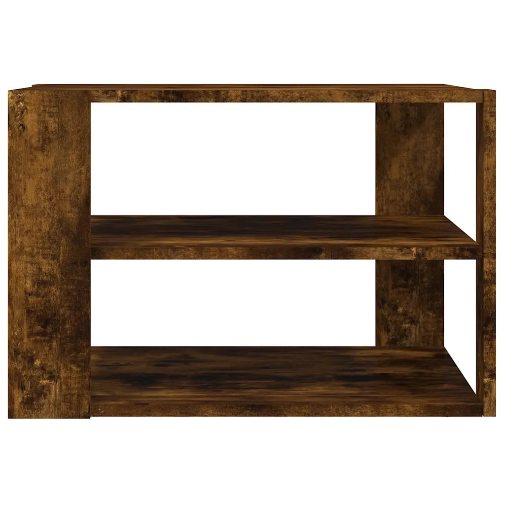 Tavolino Salotto Rovere Fumo 58x58x40 cm Legno Multistrato 834254