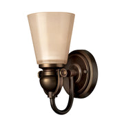 Applique Mayflower vetro ambra bronzo 1xE27 60W Hinkley