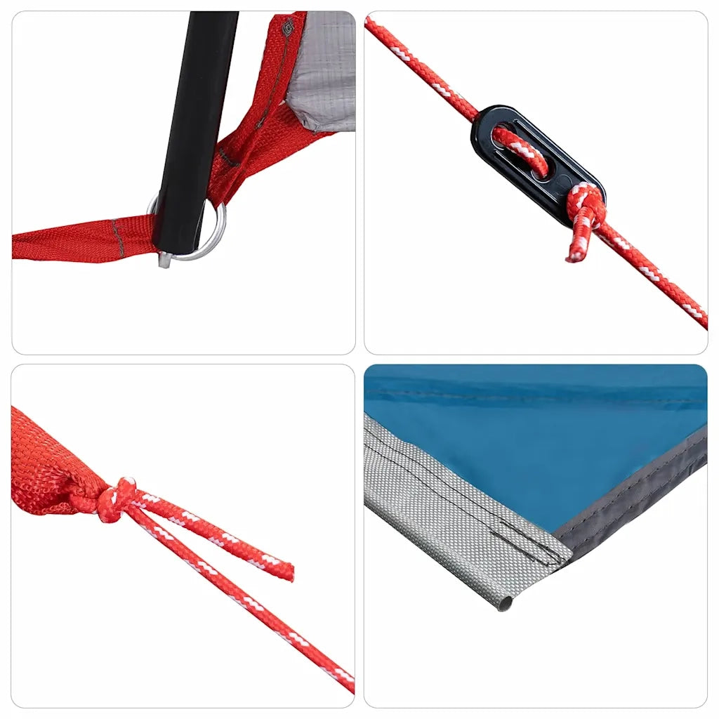 Tenda da Carovana per 5 Persone Blu 410 x 275 x 245 cm