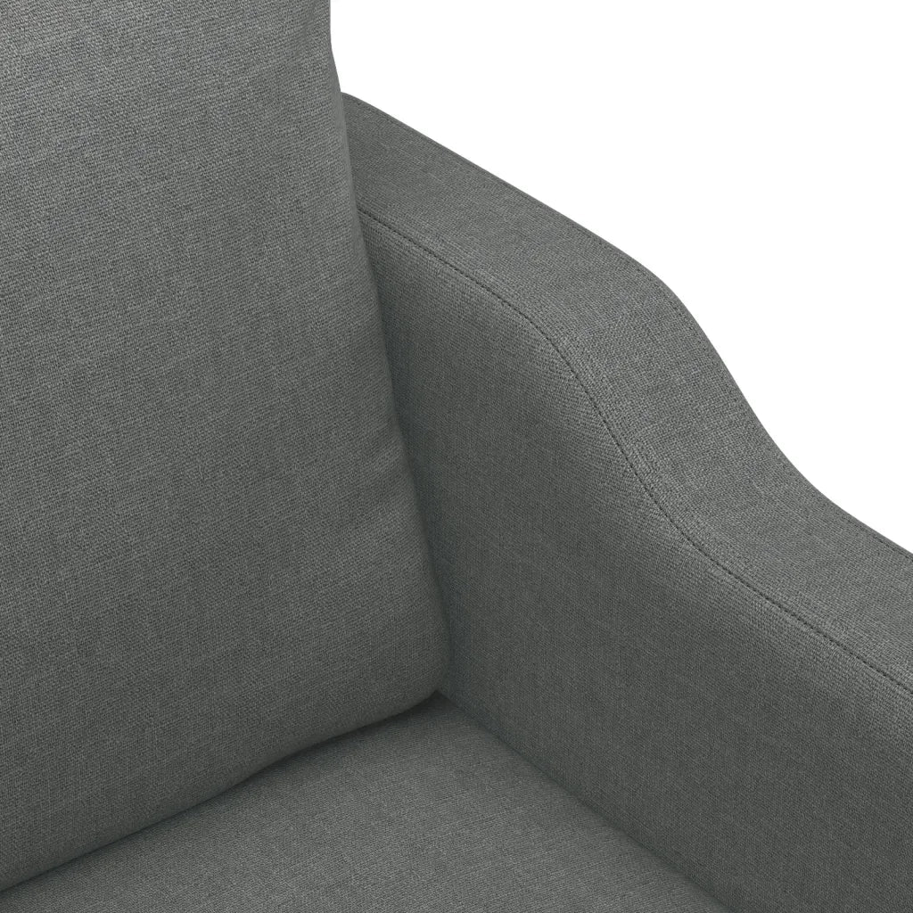 Divano | Divano da soggiorno | Sofa a 2 Posti Grigio Scuro 120 cm in Tessuto