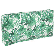 Cuscino da pallet per Seduta/Schienale Motivo a Foglia 120x60x12 cm Tessuto Oxford