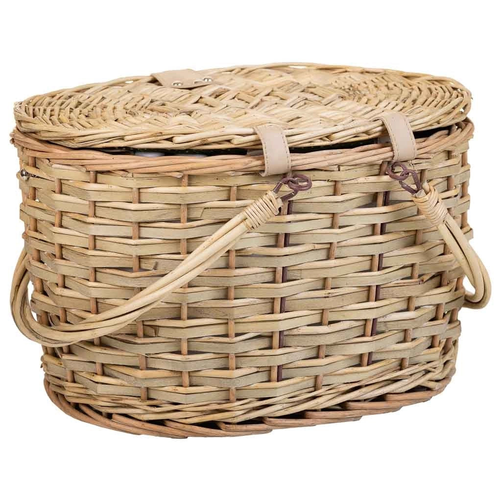 Cesto pic-nic marrone 40x28x25h