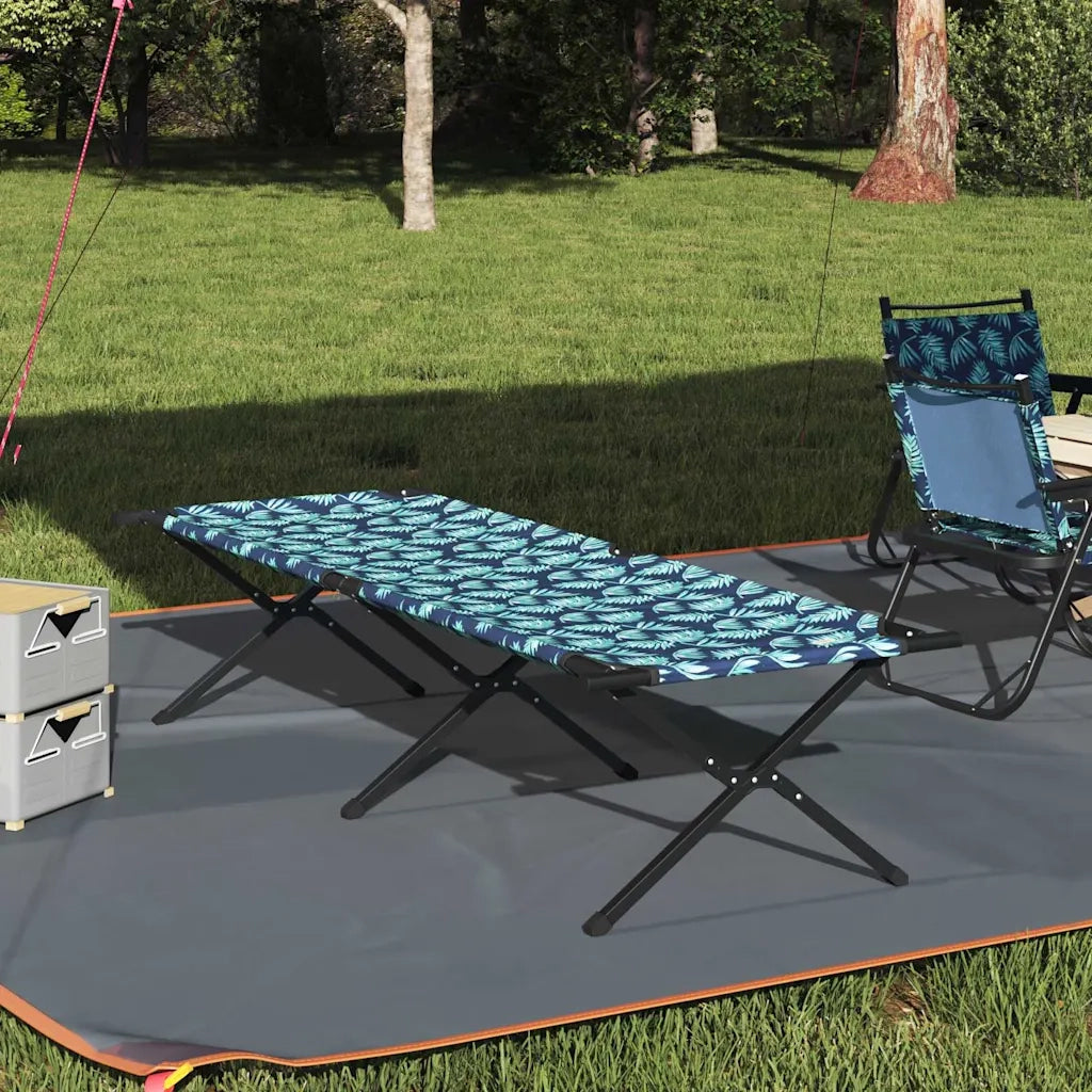 Letto da campeggio pieghevole Foglia Foresta 210 x 80 x 46 cm CFW8179819