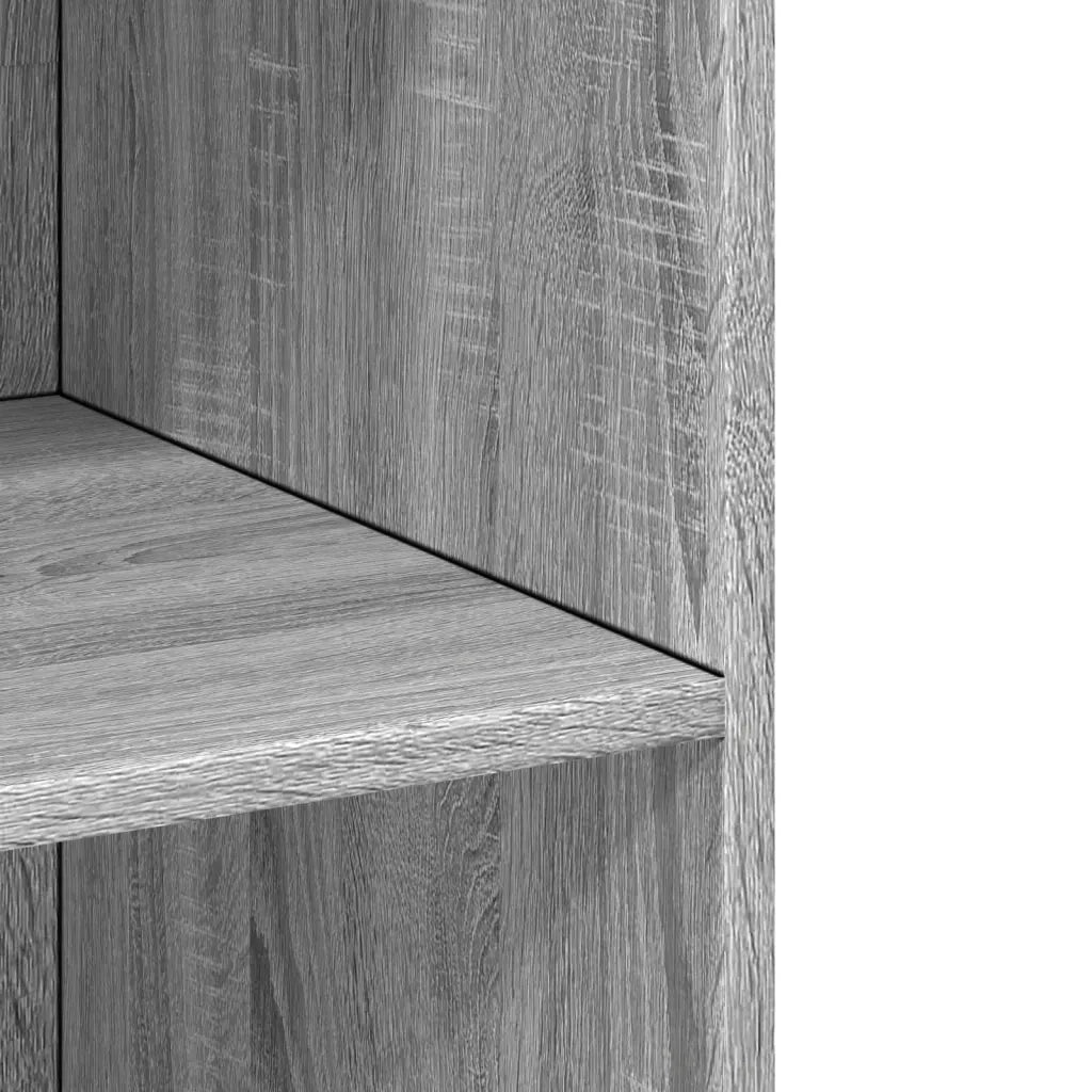 Credenza-Buffet-Armadio da cucina Grigio Sonoma 70x41x185 cm in Legno Multistrato