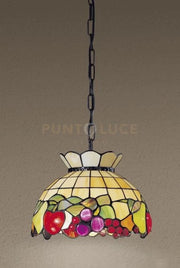 SOSPENSIONE FRUIT IN VETRO TIFFANY D.30CM 1 LUCE ATTACCO E27