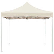 Gazebo Professionale Pieghevole Alluminio 2x2 m Crema 48925