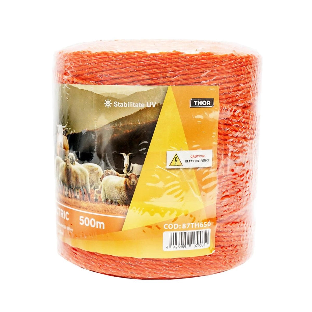 Filo per recinto elettrico, Lunghezza 500 mt, Ø2,5mm. 3x0.15mm. SS , 7.4 Ohm/m, colore arancione, recinzioni elettriche Thor