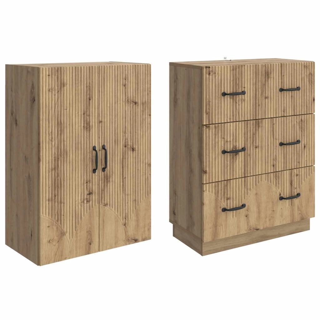 Set di armadi 2 pcs Rovere Artigianale 66 x 34,5 x 87 cm