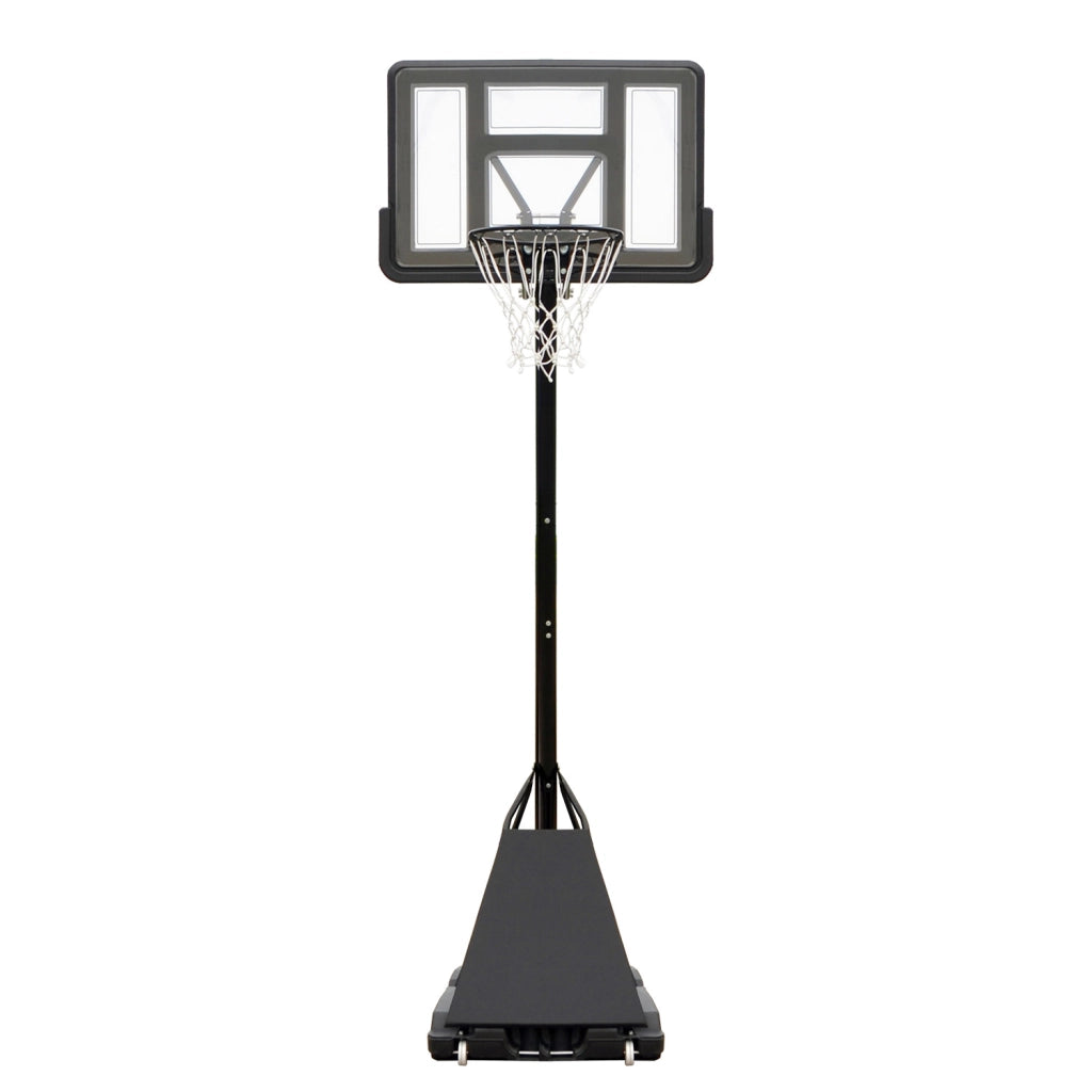 Canestro da Basket Esterno Altezza Allungabile 245-305 cm Base Zavorrabile Nero