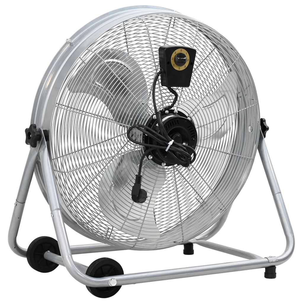 Ventilatore a tamburo  con ruote 3 velocitÃ  Argento ?64 cm