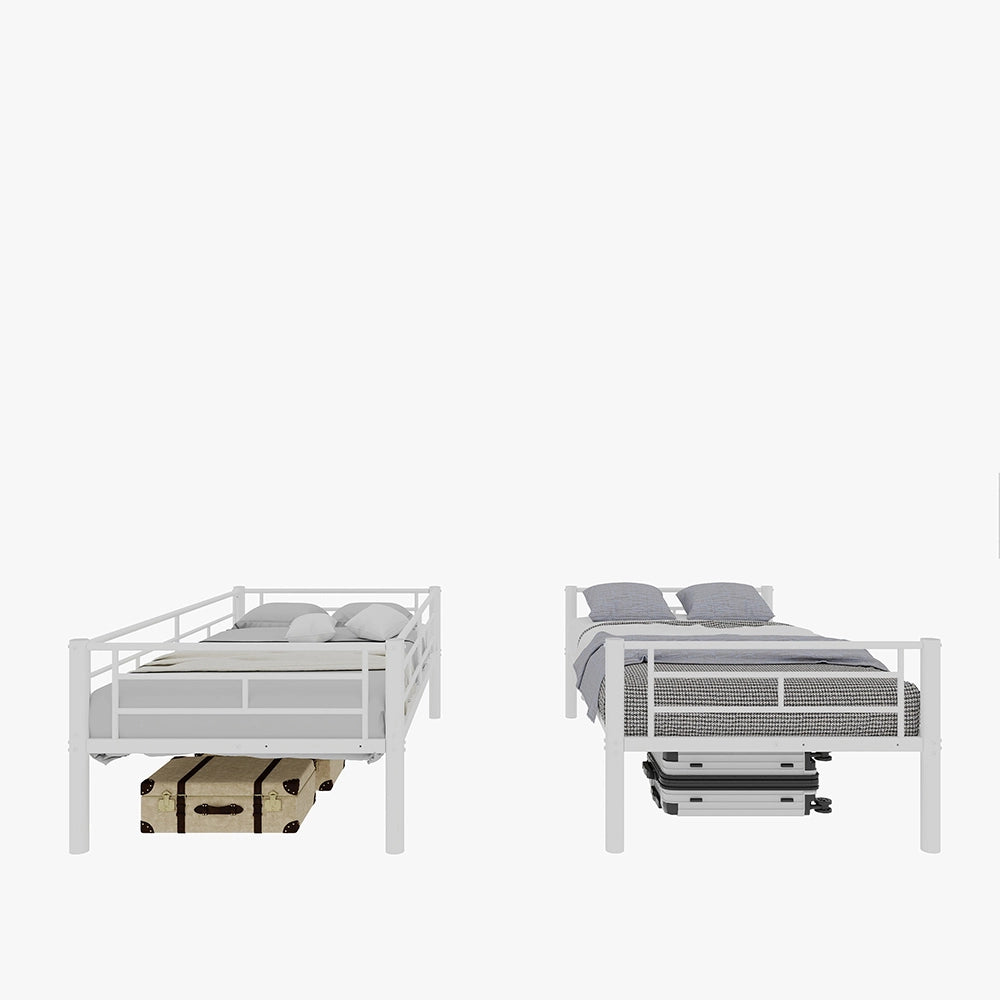 Letto metallico Twin su Twin - Xylo - struttura robusta, senza rete