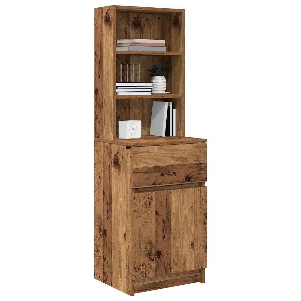 Comodino Legno Antico 39x35x125 cm in Legno Multistrato 861317