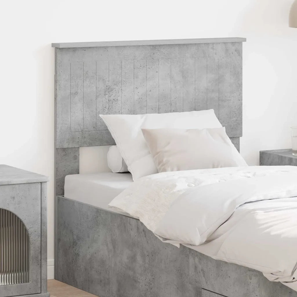 Testiera-Testata-Testiera Decorativa Grigio cemento 80 cm Legno multistrato 492172
