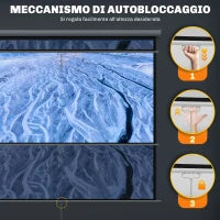 Schermo per Proiettore 84" Formato 4:3, Angolo di 160° e Montaggio a Soffitto o Parete