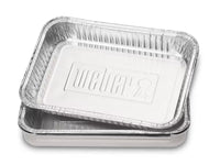 Vaschette In Alluminio 10 Pz WEBER 6415 Raccogli Grasso Per Barbecue