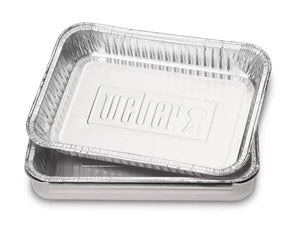 Vaschette In Alluminio 10 Pz WEBER 6415 Raccogli Grasso Per Barbecue