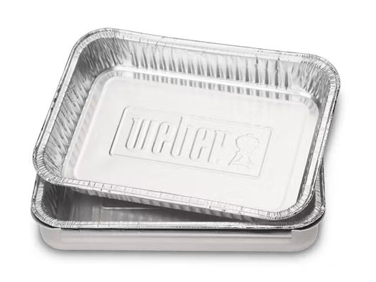 Vaschette In Alluminio 10 Pz WEBER 6415 Raccogli Grasso Per Barbecue