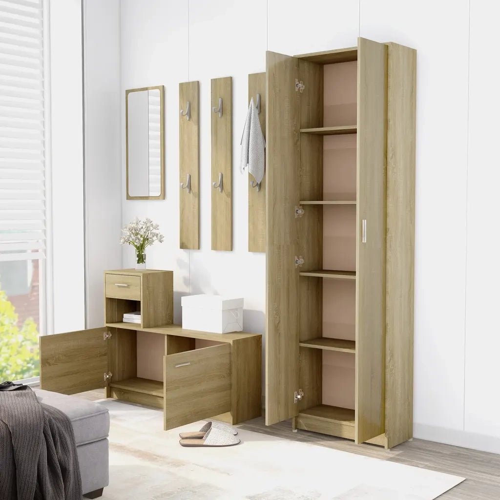 Armadio Corridoio Rovere Sonoma 55x25x189 cm Legno Multistrato 802852