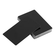 Visitecarte in Metallo - Placca in Alluminio - Duraturo e Elegante - Nero - Tavole Gravate - Per Reti Professionali - 50 Unità